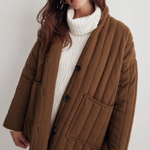 Madewell Quilted Sweater Coat - Picture 3 of 9